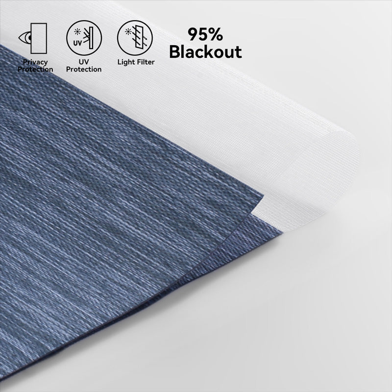 Kurlax Zebra Roller Shades - 95% Blackout